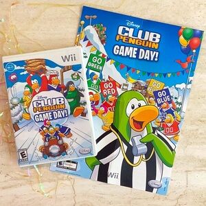 Disney Club Penguin Game Day Nintendo Wii Game Complete